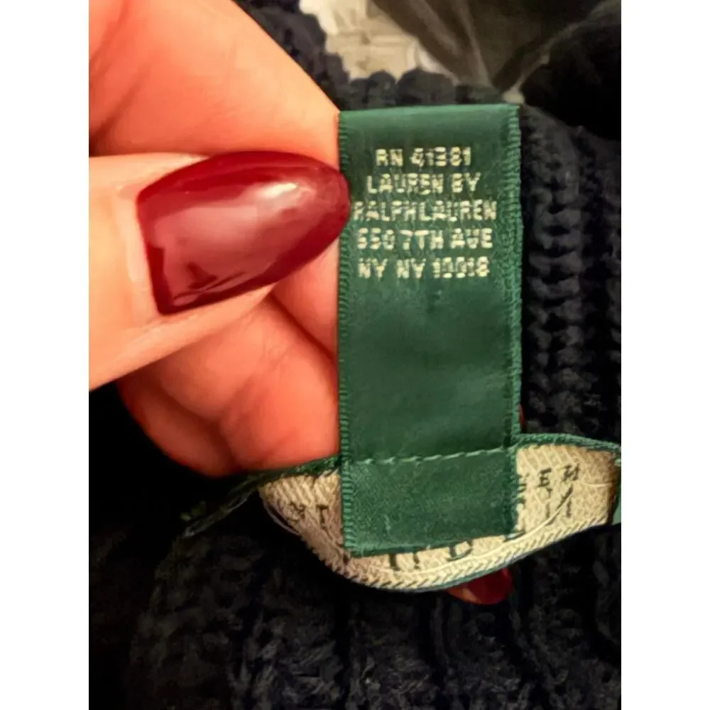 Lauren Ralph Lauren Toggle-Front Knit Cardigan – Navy – Size L - Picture 5 of 5